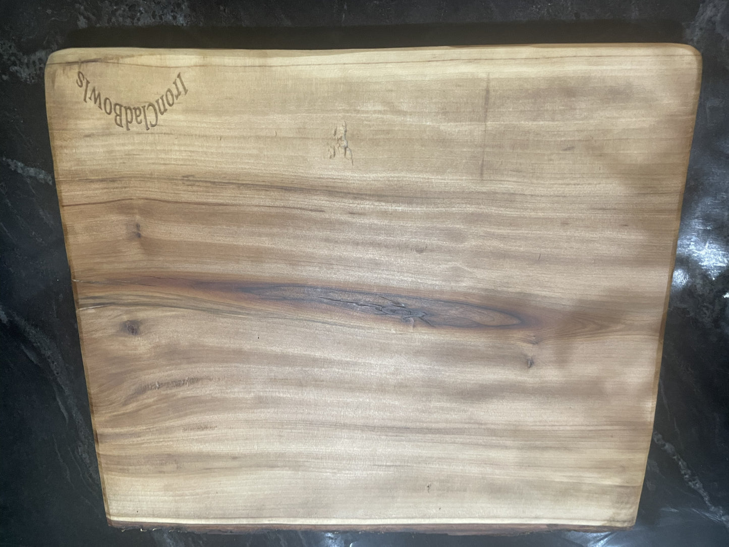 Dwarven King Live-Edge Wood Cutting Board – Rustic Fantasy Cheese Platter