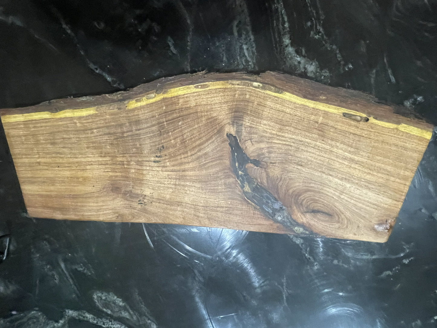Handcrafted Live Edge Mesquite Charcuterie & Serving Board (19" x 7" x 1")