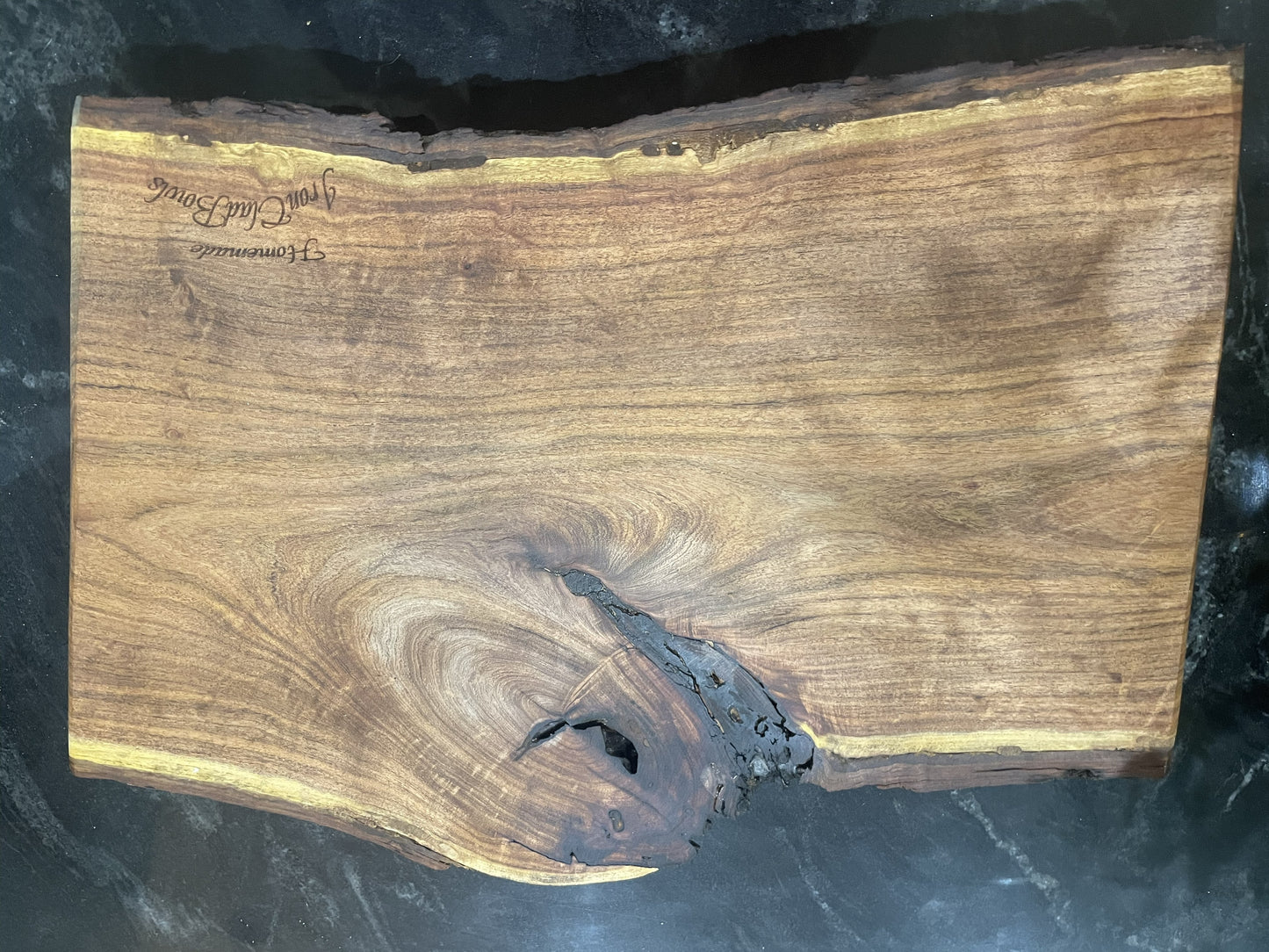 Texas Big Bull Mesquite Cutting Board and Charcutier Board Combo