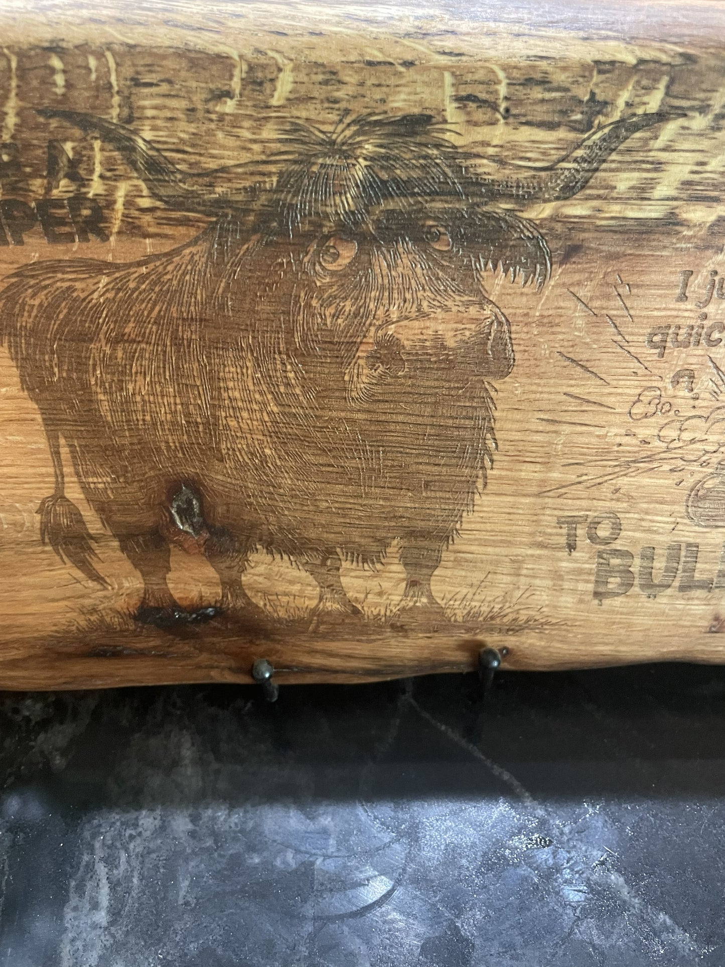 The Highland Cow "Zero Bull" Serving Board